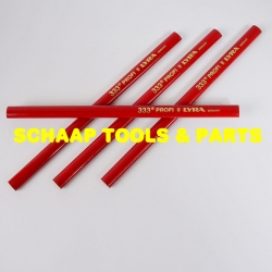 Timmermanspotlood ovaal rood 24 cm | 333